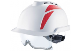 GVC3A-0000000-000 Каска V-Gard 930, каска, с вентиляцией и встроенными защитными очками, красная